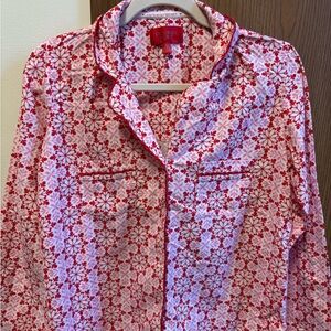 Victoria's Secret Red and White Floral Men's Shirt